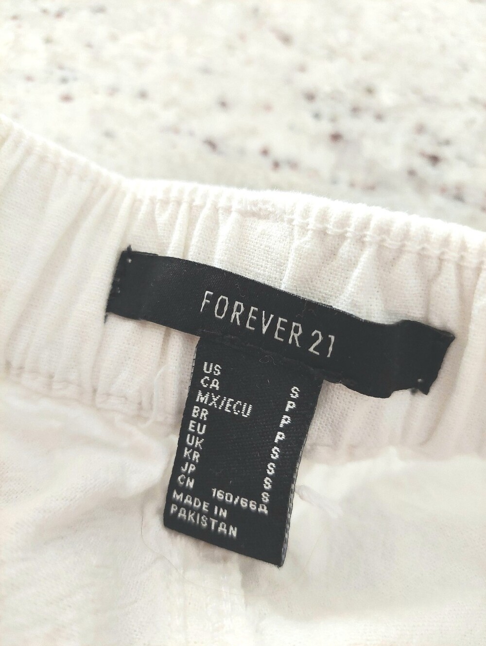 Forever 21 White Cargo Button-Front Wide Leg Pants Size S - Picture 6 of 10